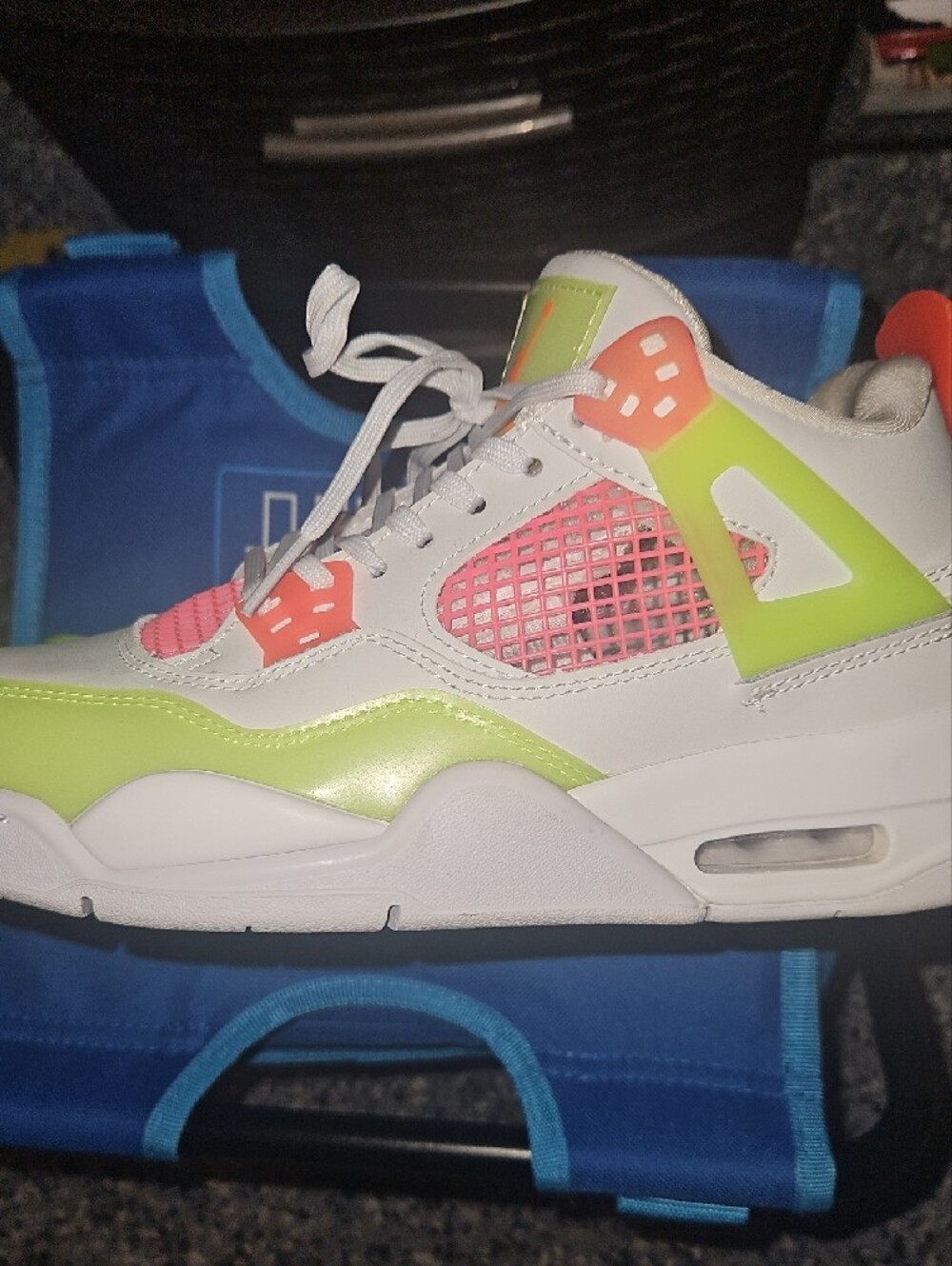 Jordan Neon Pink and Lime 7 Womens EUC